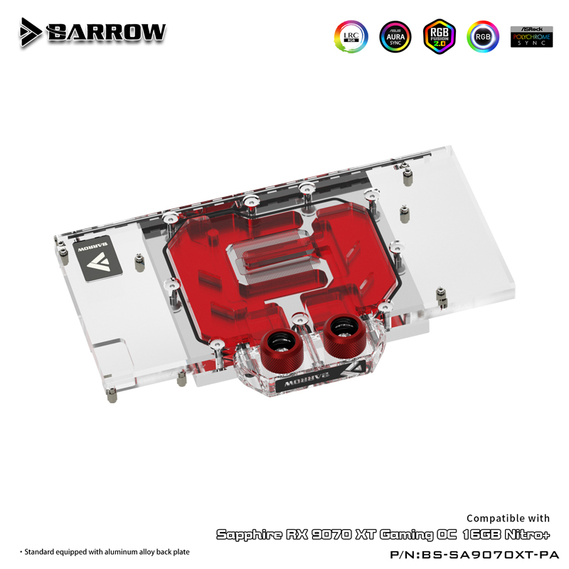 Rx 9070 Xt - Водяной блок графического процессора для SAPPHIRE