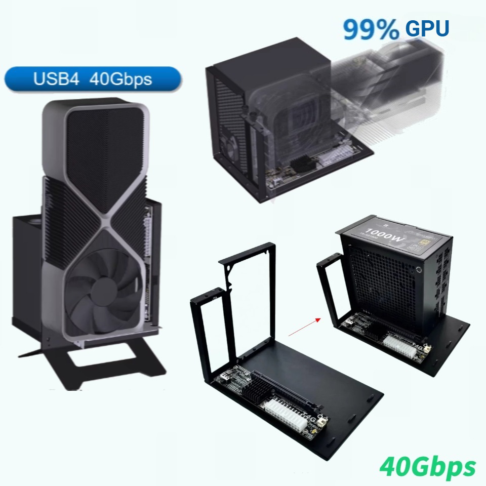 Gpu External Dock Egpu Thunderbolt 4 - UT4G Внешний адаптер eGPU USB4 Кронштейн