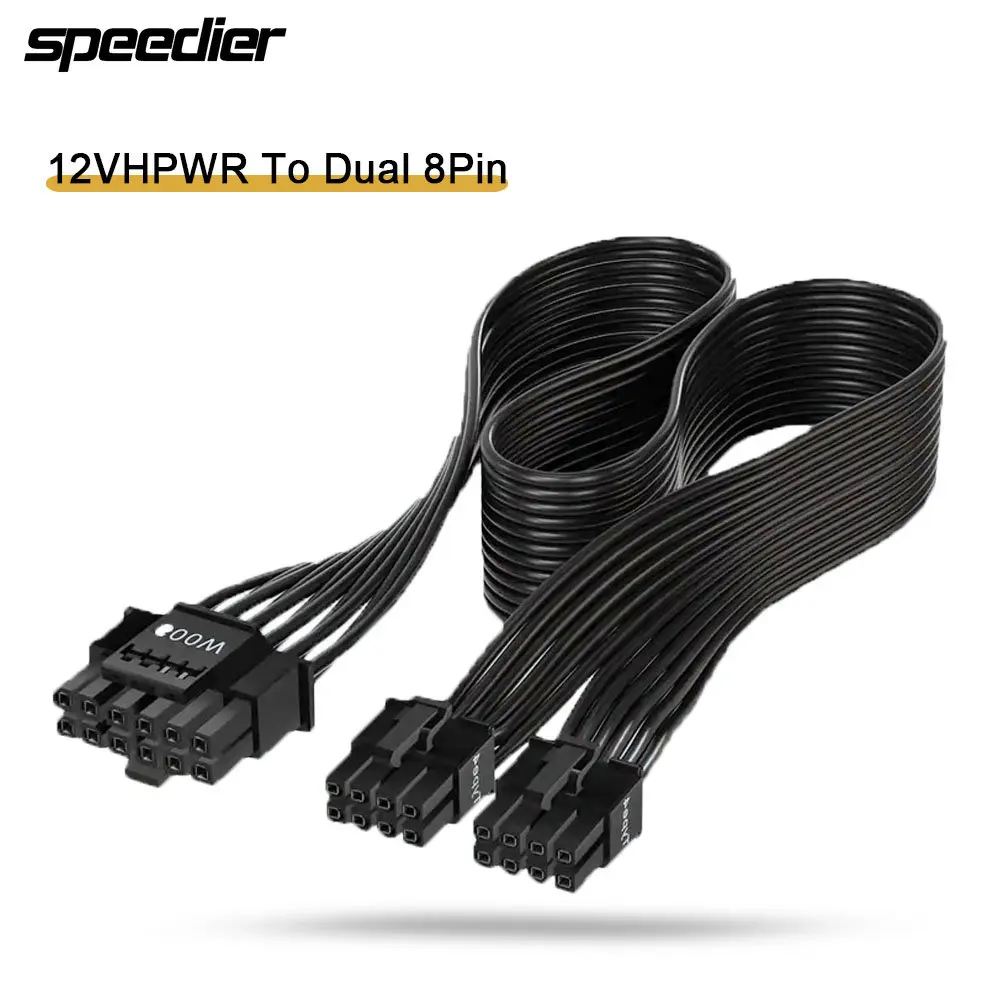 12VHPWR ATX3.0 PCI-E 5.0 Модул – обзор и цена Dual 8Pin To 16Pin 12Vhpwr Cable