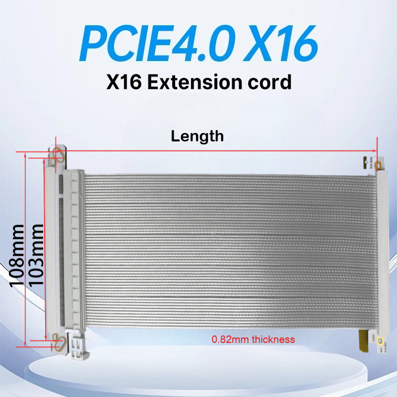 ADT-Link PCI-E x16 4.0 Кабель  – обзор и цена Itx Gpu Riser Pcie 4.0 16X