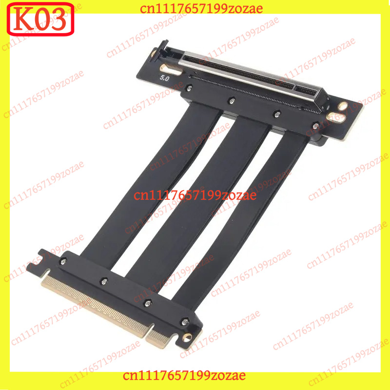 K03 PCIe 5.0 X16 90-градусный  – обзор и цена Pcie 5.0 Gpu Riser Cable