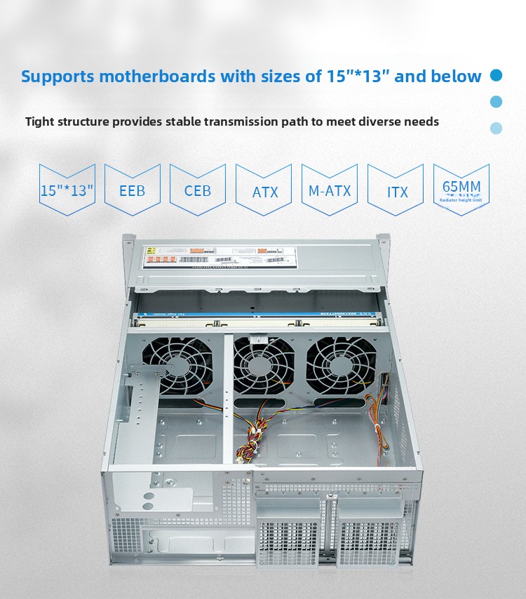 8-дисковый 4U стоечный сервер  – обзор и цена Server Gpu Chassis 4U