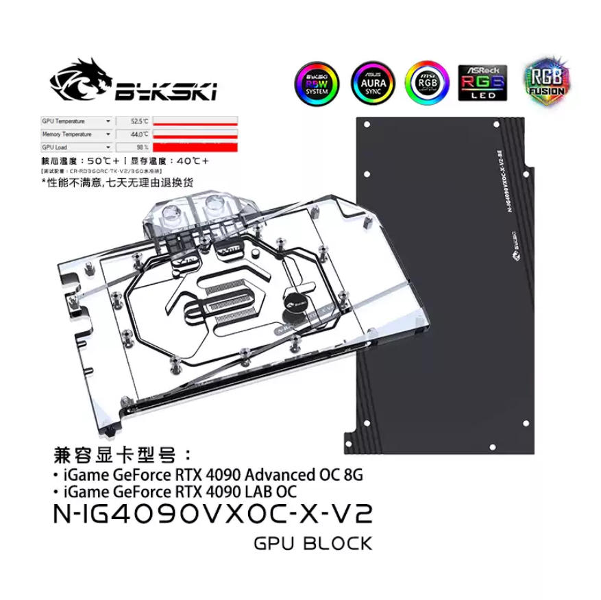 Bykski N-IG4090VXOC-X-V2 Водян – обзор и цена Rtx 4090 Water Block