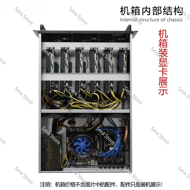 4U шасси для нескольких видеок – обзор и цена Server Gpu Chassis 4U
